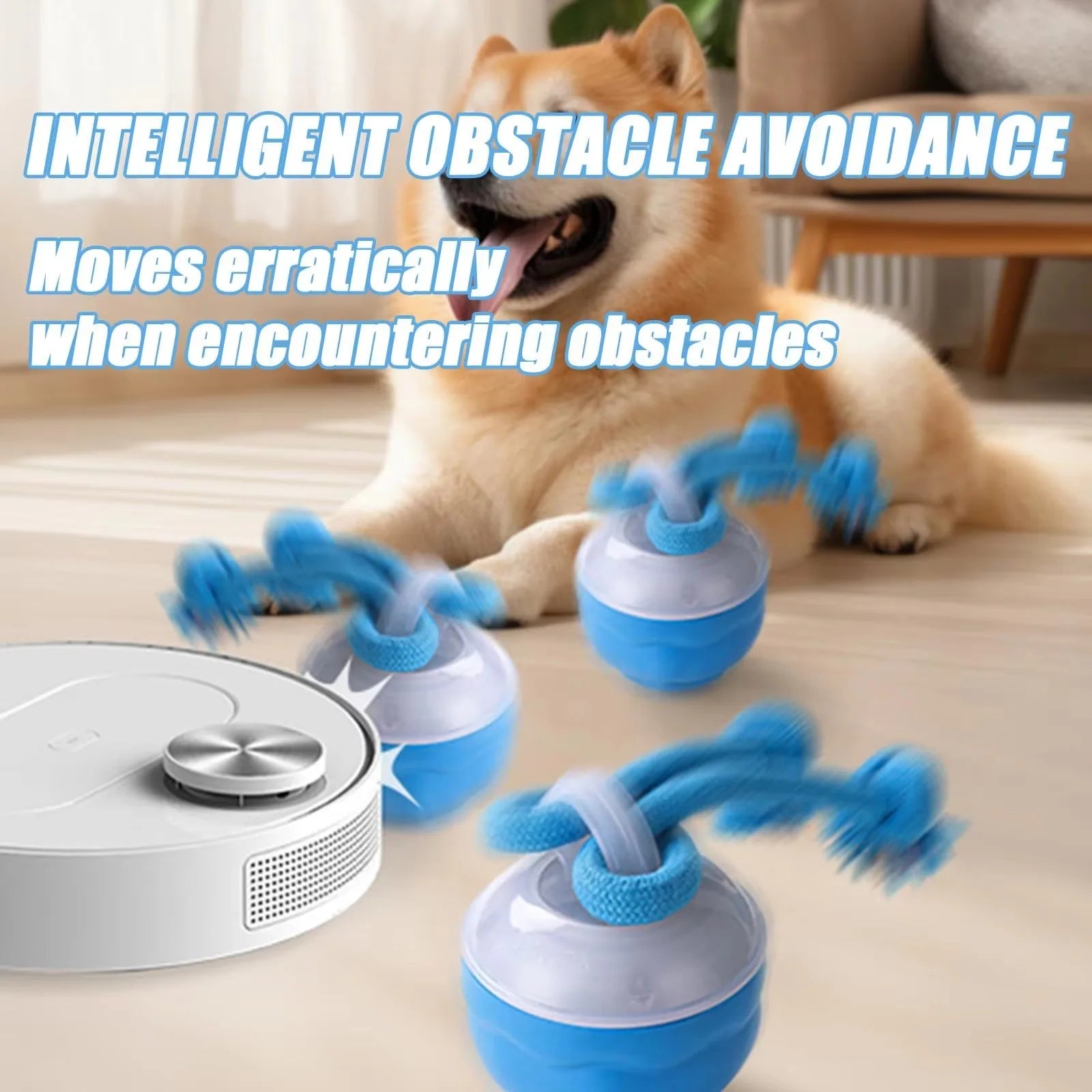 🐶 Electric Interactive Dog Ball – USB Rechargeable Jumping Pet Toy