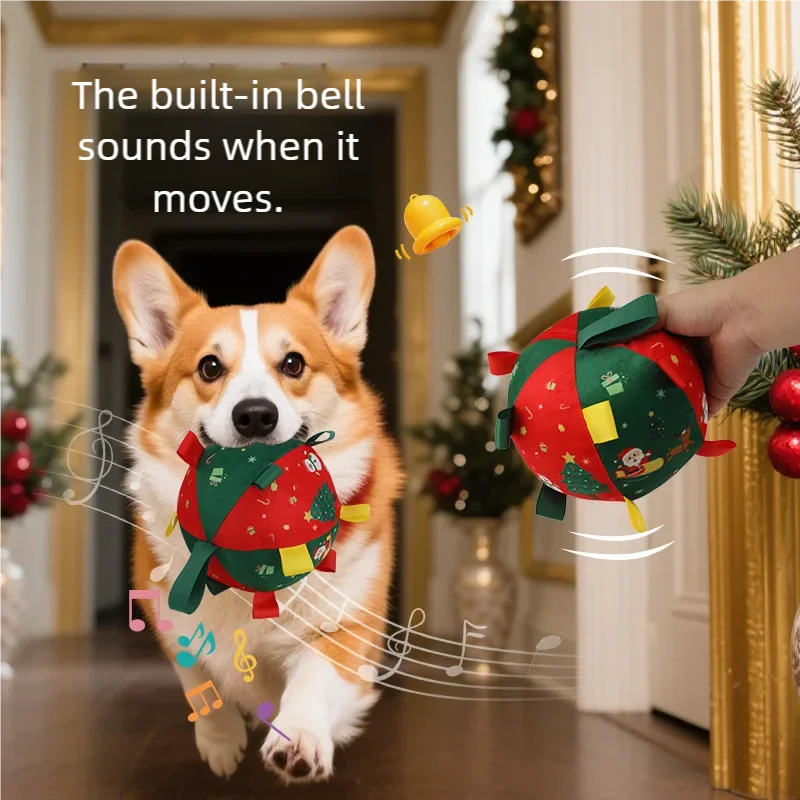 ⚽ Dog Toy Ball with Bell Sound – Interactive Pet Play & Training Ball 🎁🐾