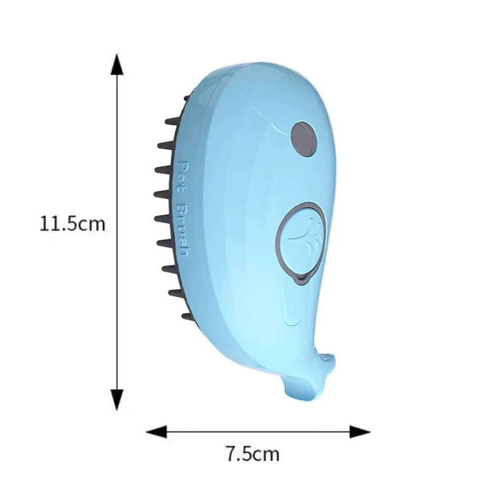 🐱 Spray Cat Brush 3-in-1 – Steamy Electric Dog & Cat Grooming Comb with Hair Removal & Massage