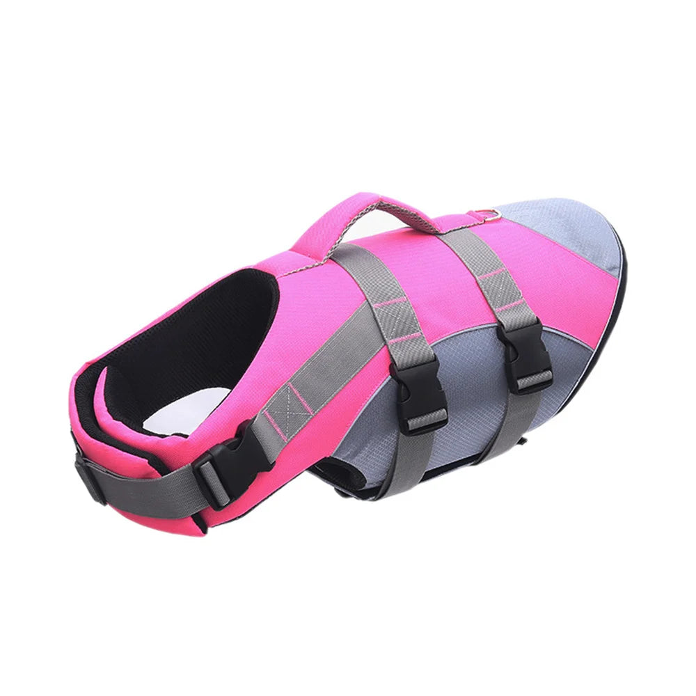 🐶 Dog Life Jacket with Handle & Pull Ring – Summer Safety Swimsuit for Small & Medium Dogs