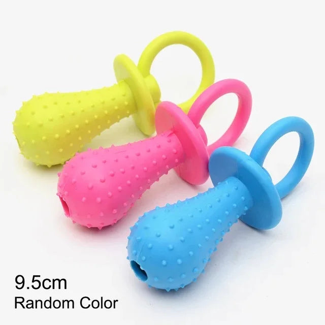 Rubber Chew Toy for Small Dogs – Teeth Cleaning & Bite-Resistant Puppy Training Toy