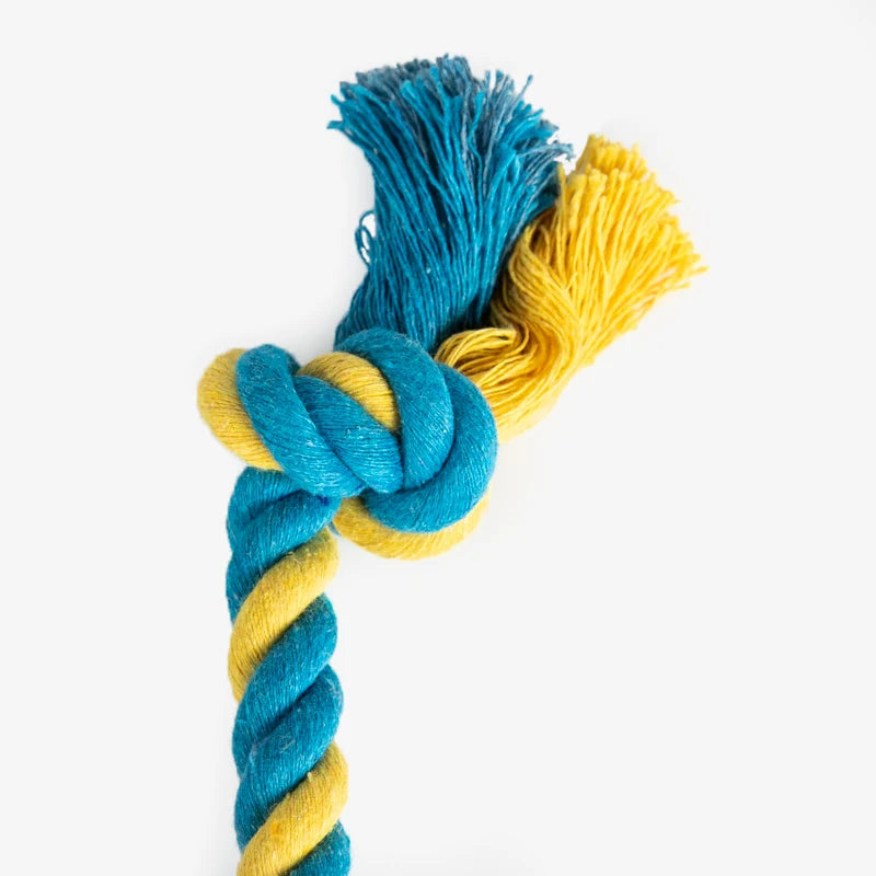 Rope Ball Dog Toy – Durable Cotton Chew & Tooth Cleaning 🐾⚽