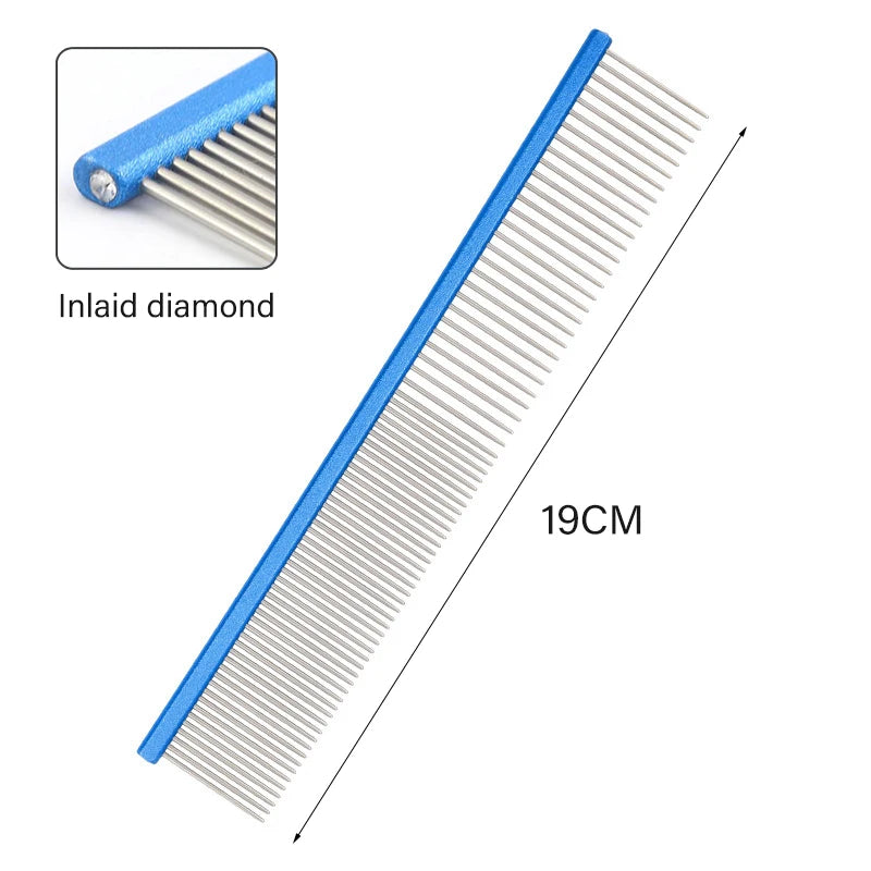 Light Aluminum Pet Grooming Comb – 6 Colors Available