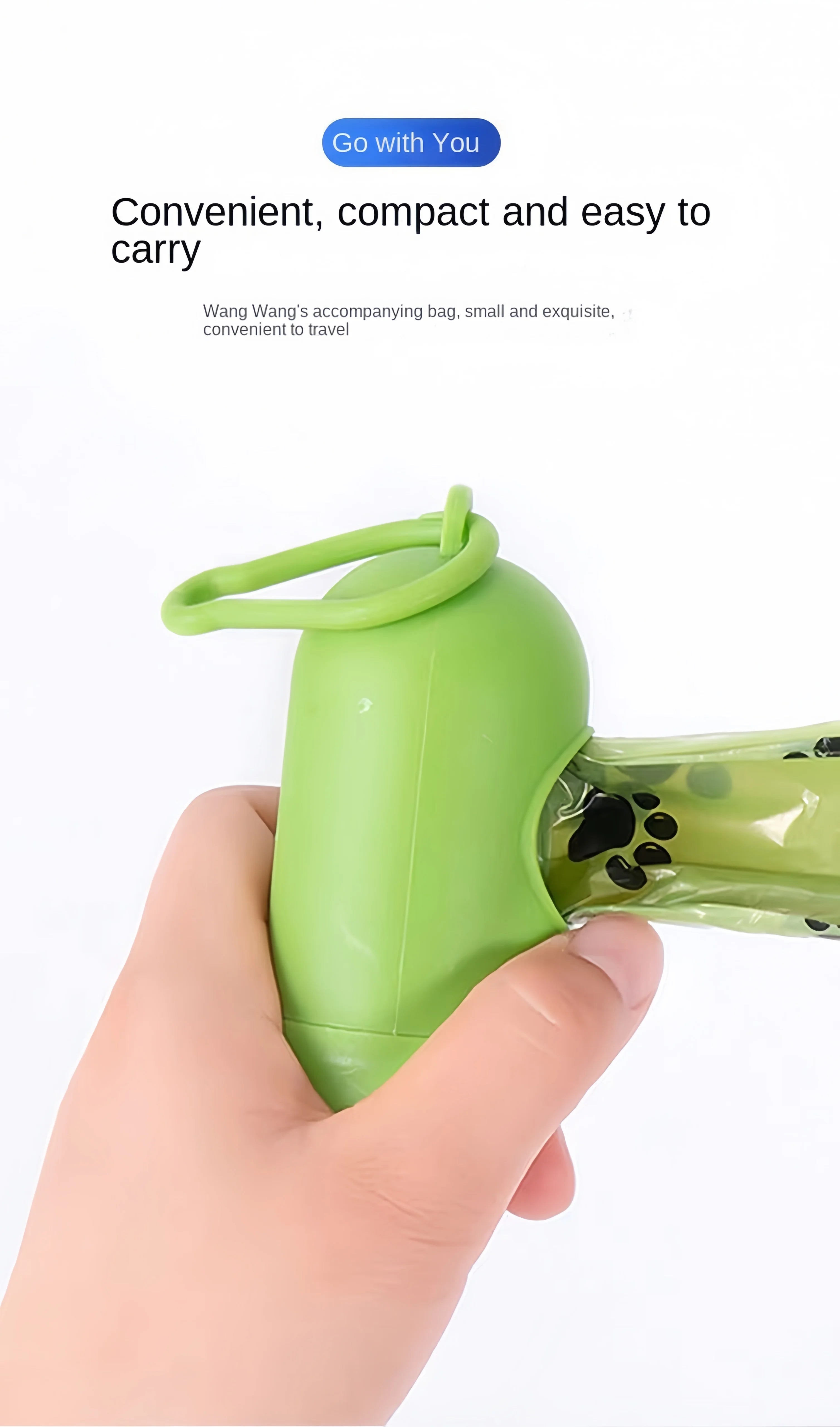 Biodegradable Dog Poop bags with Dispenser