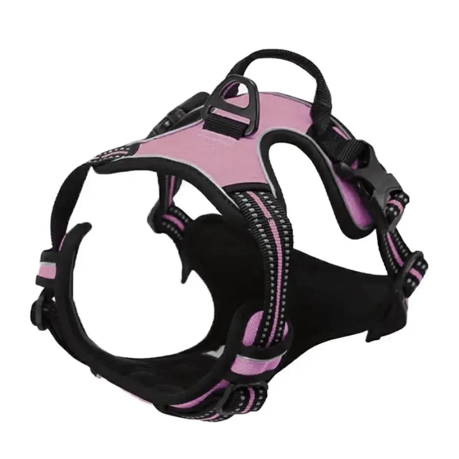 🐕 Heavy Duty No Pull Dog Harness – Front Clip, Reflective, with Easy-Control Handle