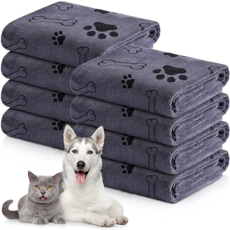 Quick-Dry Microfiber Pet Towel – Soft Absorbent Bath Towel for Dogs & Cats