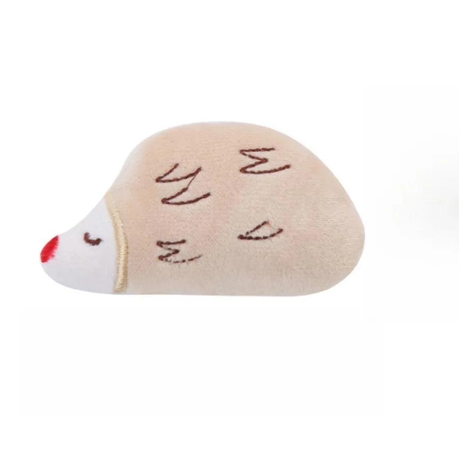 Cartoon Plush Cat Molar Bite Toy – Interactive Chew Toy for Cats