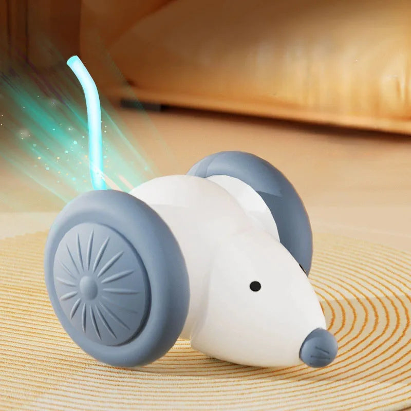 Electric Mouse Car Cat Toy – Interactive Automatic Teaser with Obstacle Avoidance