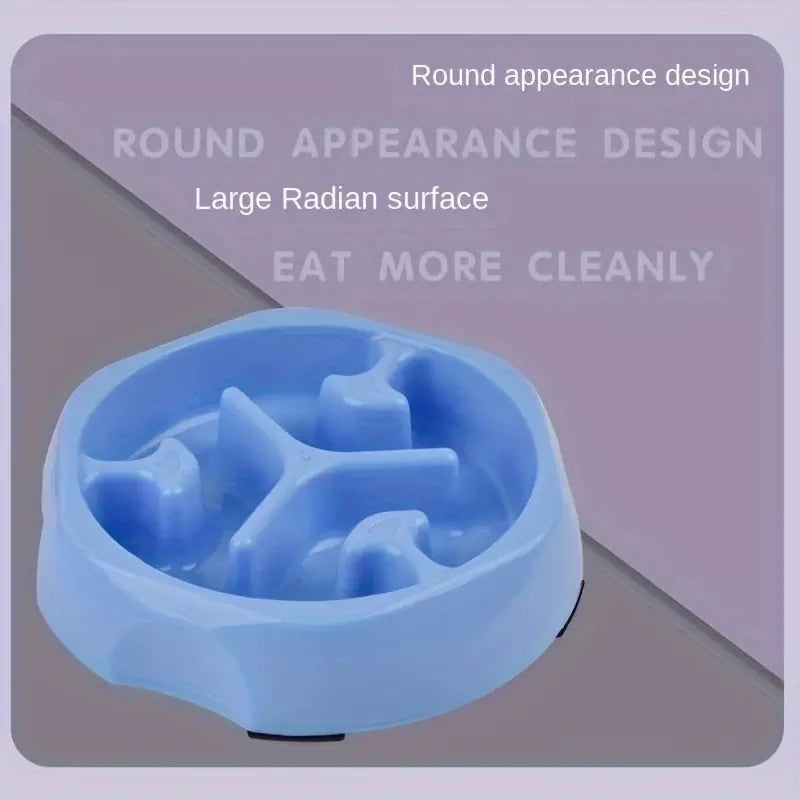 Colorful Slow Feeder Bowl for Cats & Dogs – Anti-Choking Puzzle Food Bowl for Anxiety Relief & Healthy Eating