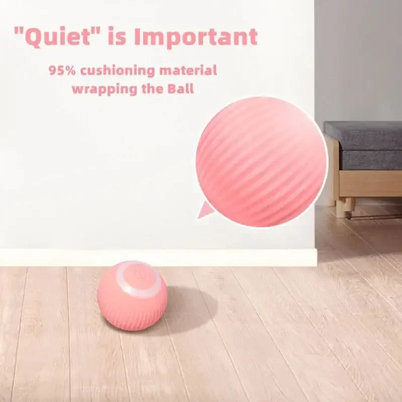 Smart Rolling Cat Ball – Rechargeable Interactive Motion Toy for Indoor Cats