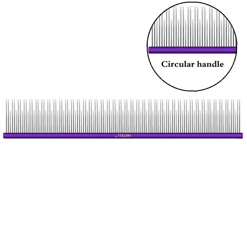 22cm Stainless Steel Pet Grooming Comb for Dogs & Cats