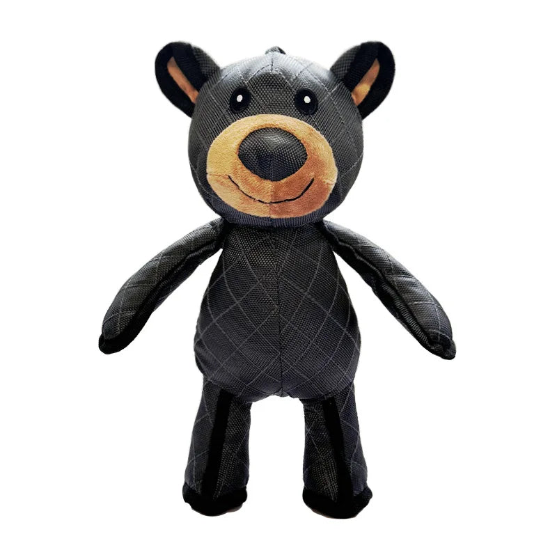 Robust Bear Plush Dog Toy – Squeaky Interactive Play 🧸🐕
