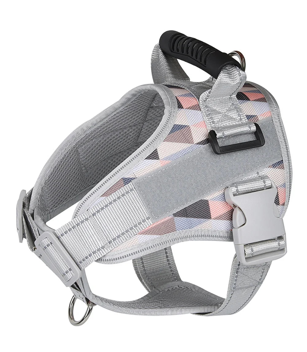 🐾 Multifunctional Reflective Dog Harness – Outdoor Training & Comfort Vest for Medium & Large Dogs