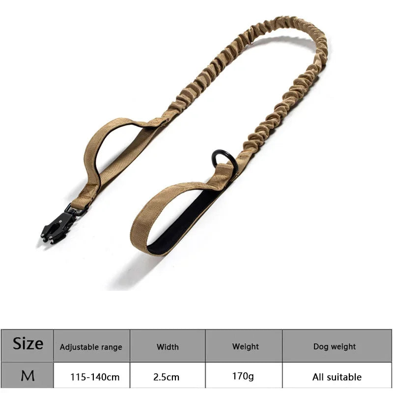Adjustable Tactical Dog Collar & Traction Rope