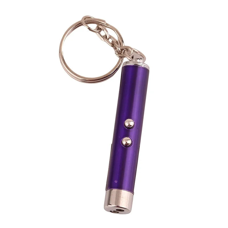 2-in-1 Mini Red Light Laser Pointer LED Torch – Cat & Dog Training Interactive Pet Toy Pen