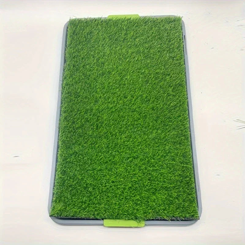 Artificial Grass Dog Potty Pad – Large Removable Pet Toilet with Anti-Splash Tray for Indoor Puppy Training