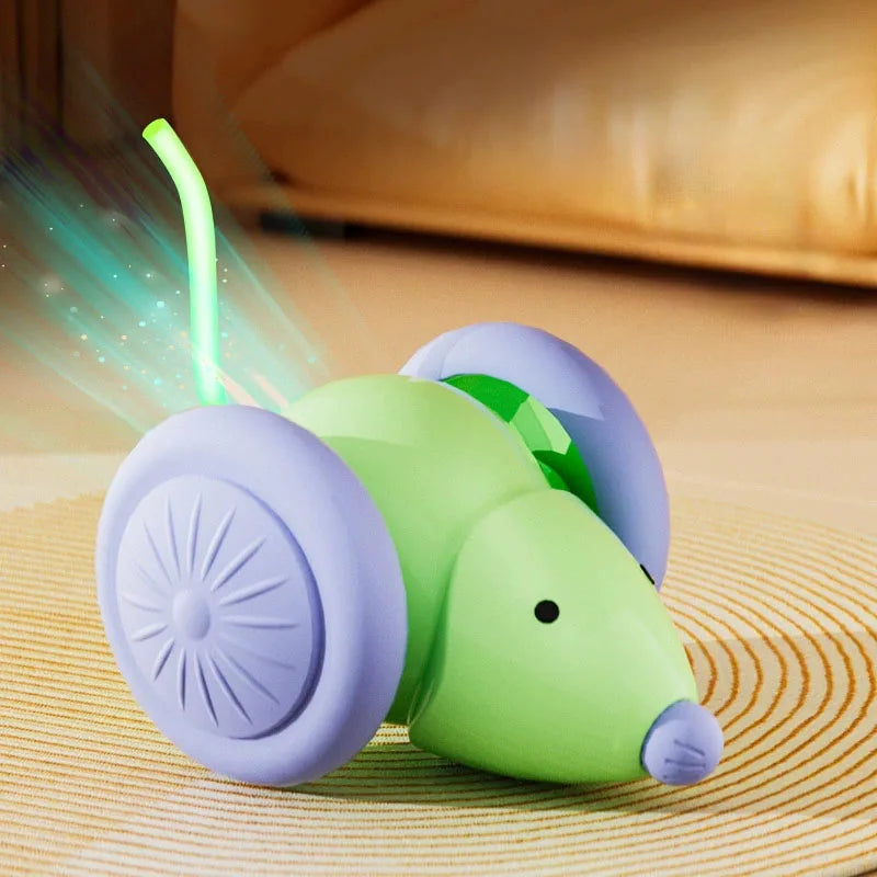 Electric Mouse Car Cat Toy – Interactive Automatic Teaser with Obstacle Avoidance