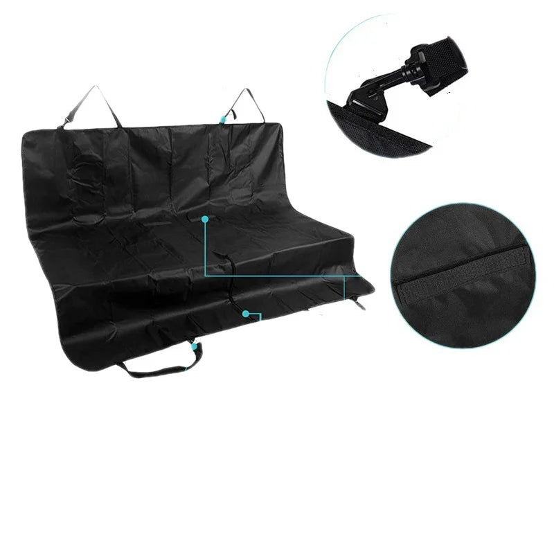 Waterproof Car Rear Seat Cover for Dogs – Hammock Travel Mat & Pet Protector for Car, Truck, SUV