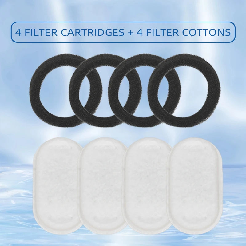 🐾 3.2L Stainless Steel Cat Drinking Fountain – 108oz Capacity with 4 Carbon & 4 Foam Filters