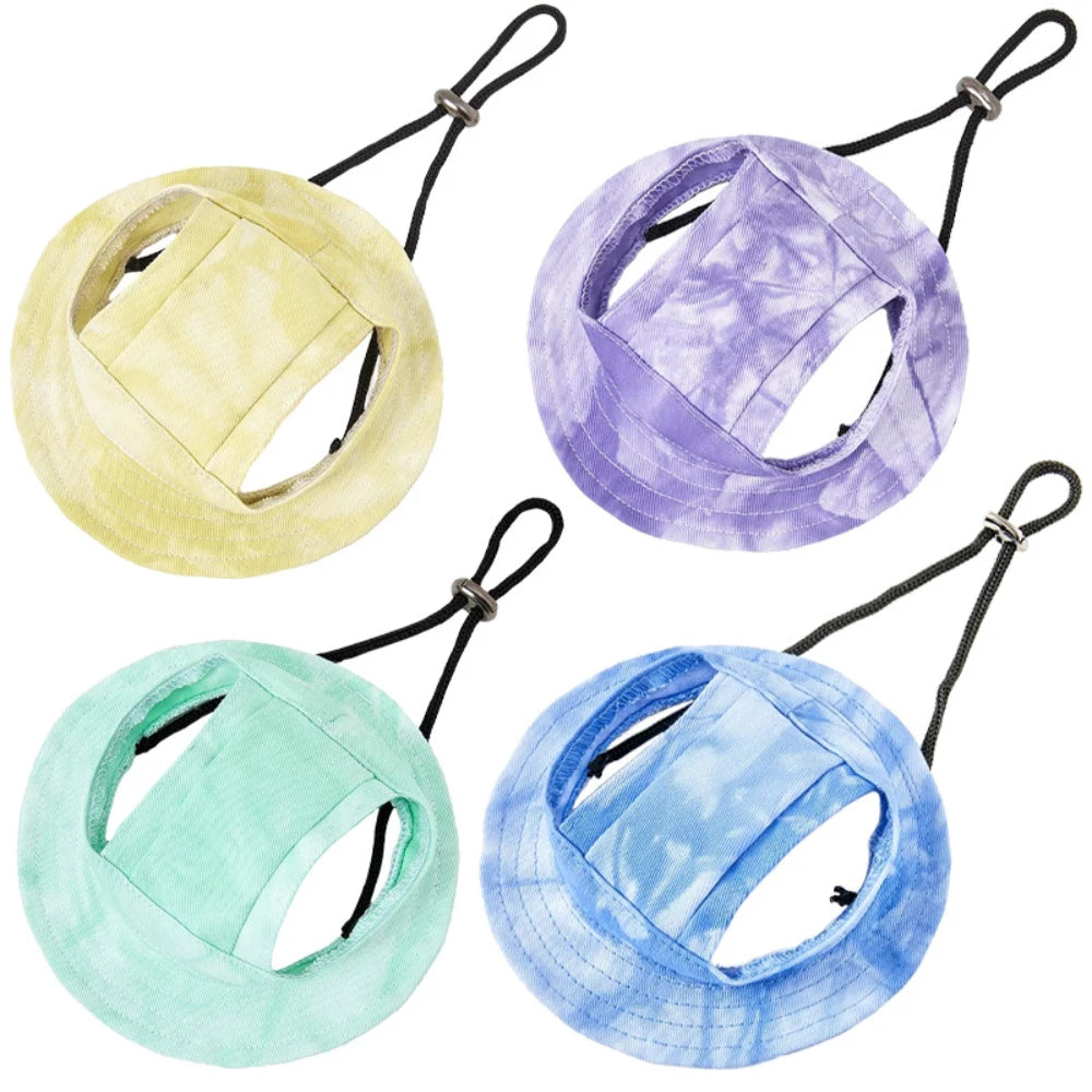 Adjustable Pet Baseball Cap with Ear Holes – Summer Sun Hat for Small & Medium Dogs and Cats