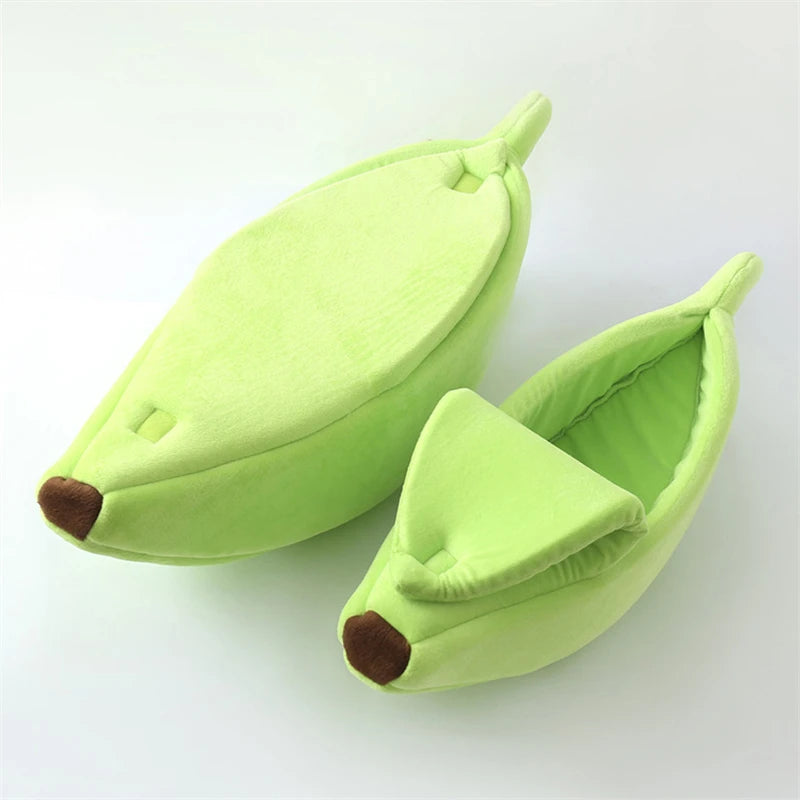 Funny Banana Cat Bed – Cozy, Cute, Warm & Portable Cat House and Dog Cushion