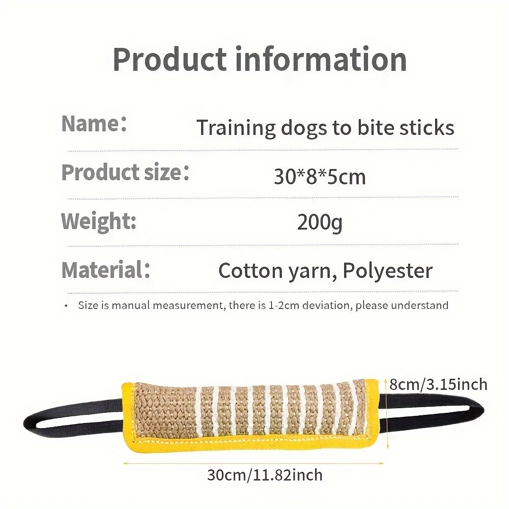 🦷 1Pc Durable Jute Dog Chew Toy – Bite-Resistant Teething Stick for Puppies & Adult Dogs 🐾💪