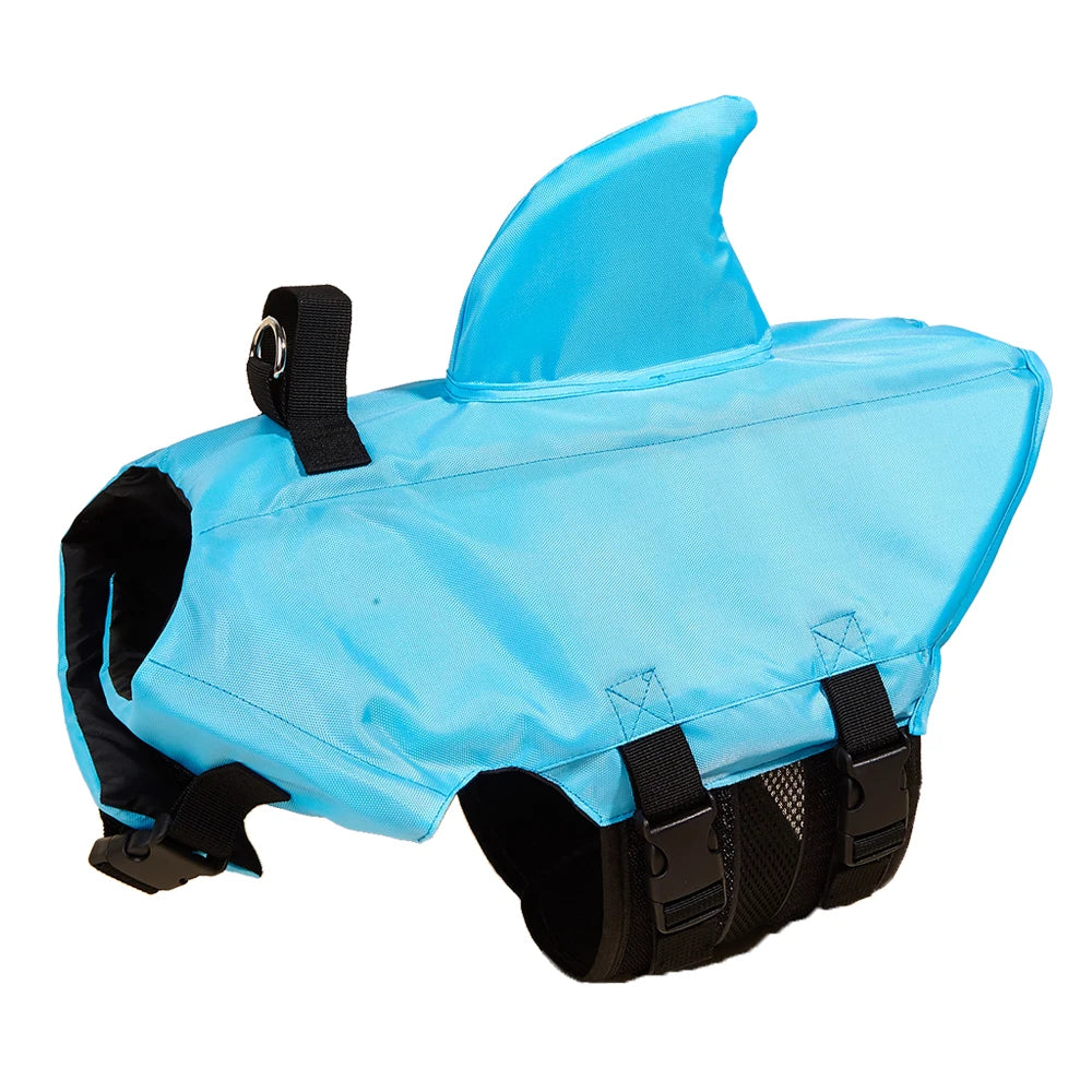 🦈 Shark Dog Life Jacket – Buoyant Safety Swim Vest with Handle for Small to Large Dogs