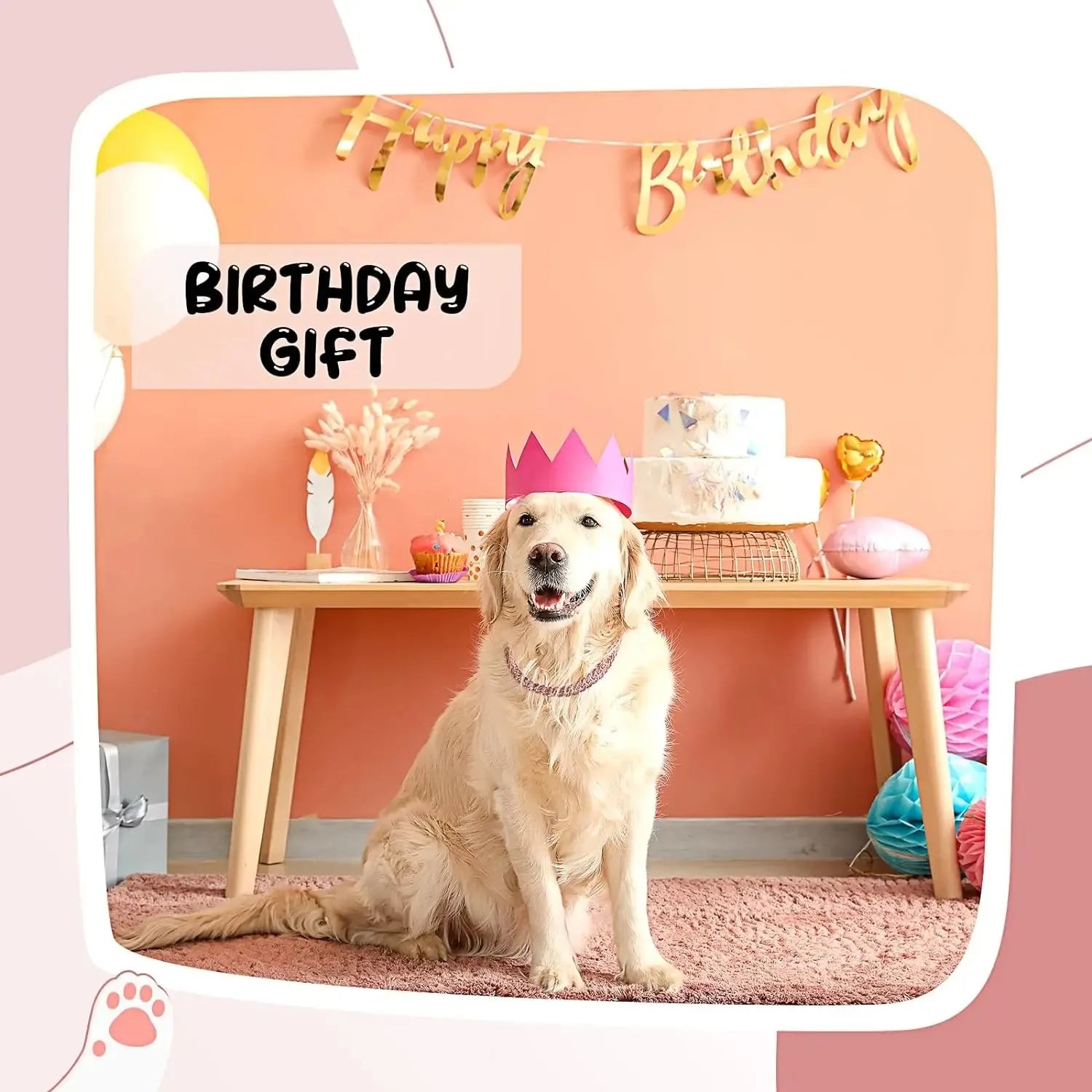 Diamond Cuban Link Dog Chain – Metal Pet Necklace for Dogs & Cats