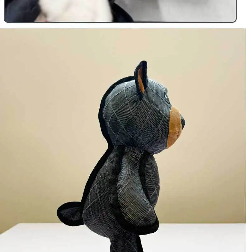 Robust Bear Plush Dog Toy – Squeaky Interactive Play 🧸🐕