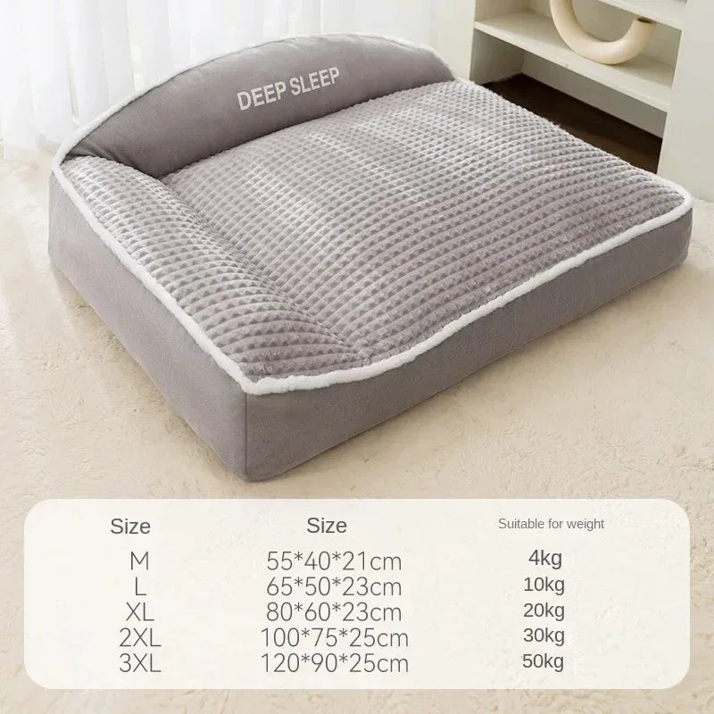 Warm Holiday Pet Bed – Winter Dog & Cat Sofa Bed for Halloween & Christmas
