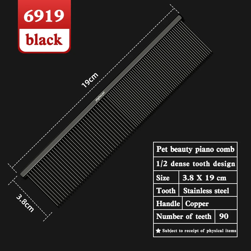 Pet Piano Comb – Dual-Sided Grooming Tool for Dogs & Cats | De-shedding & Knot Removal Brush