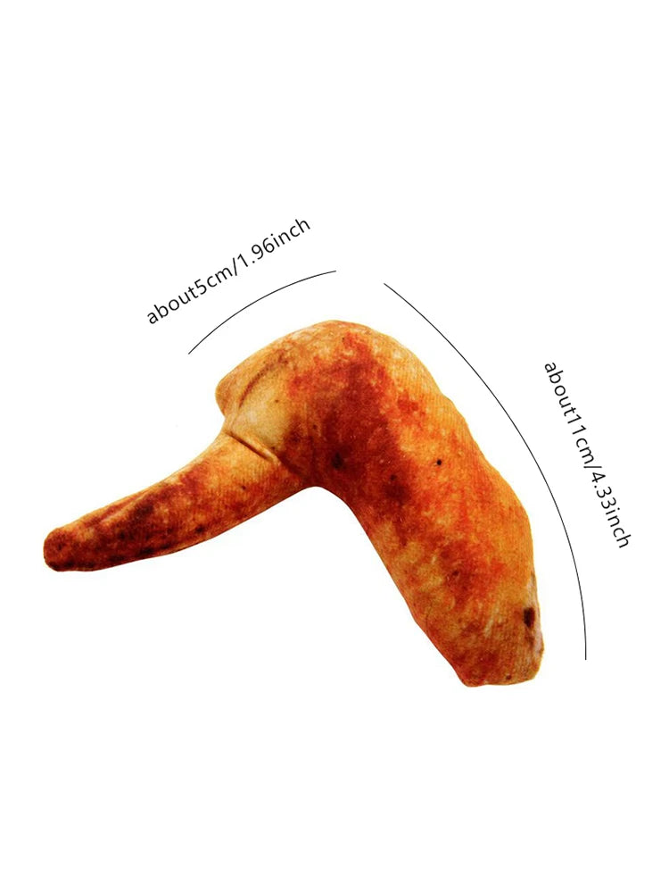 Meat Plush Dog Toy – Squeaky, Bite-Resistant Chew 🍖🐾