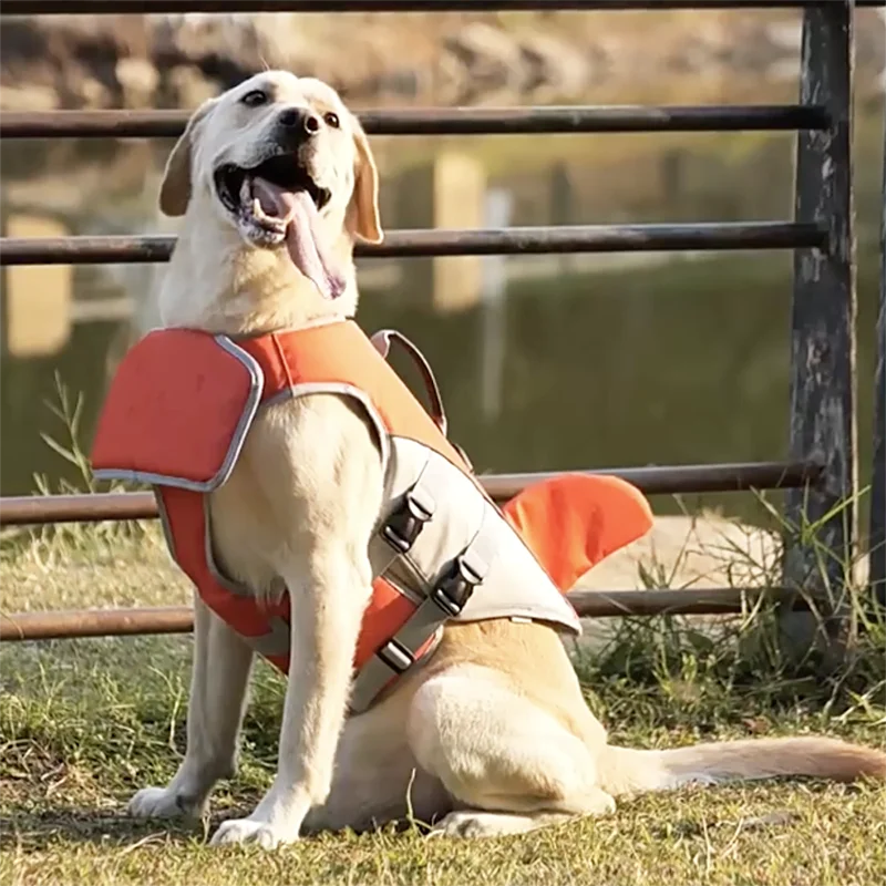 Dog Life Jacket – Safety Shark Fin Vest for Swimming 🦈🐶