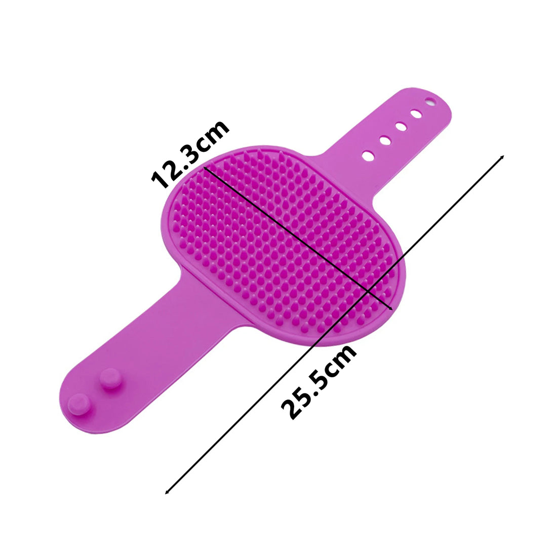 Soft Rubber Pet Grooming Brush – Hair Removal & Massage Glove for Dogs and Cats