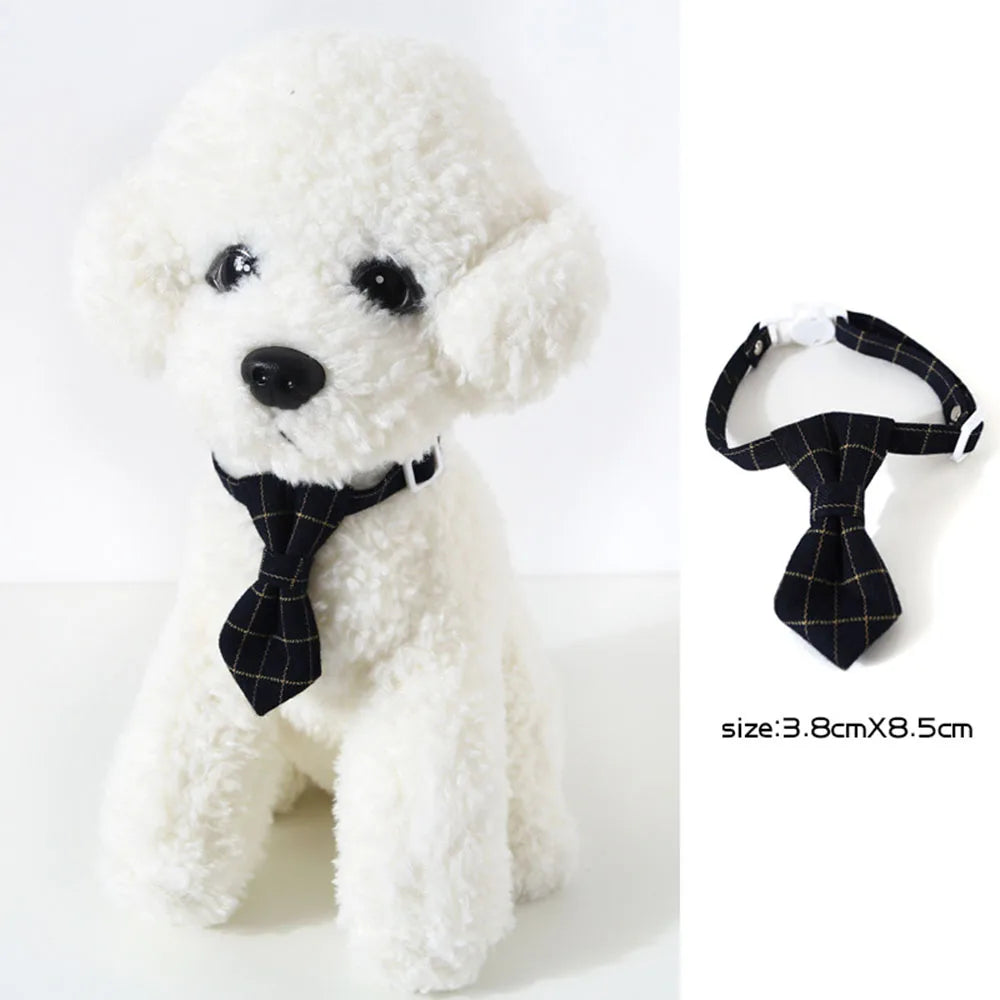 Adjustable Pet Bow Tie – Formal Breakaway Neck Tie Collar for Small Dogs & Cats
