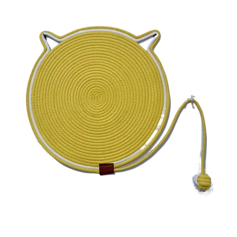 Cotton Rope Cat Scratching Mat – Durable Wear-Resistant Claw Grinder & Scratcher Toy