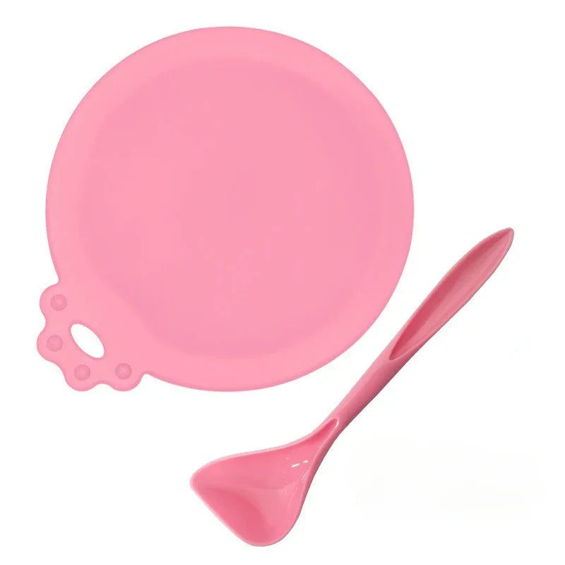 2pcs Reusable Pet Food Can Covers with Spoon – Silicone Lid Seal 🐾🥫