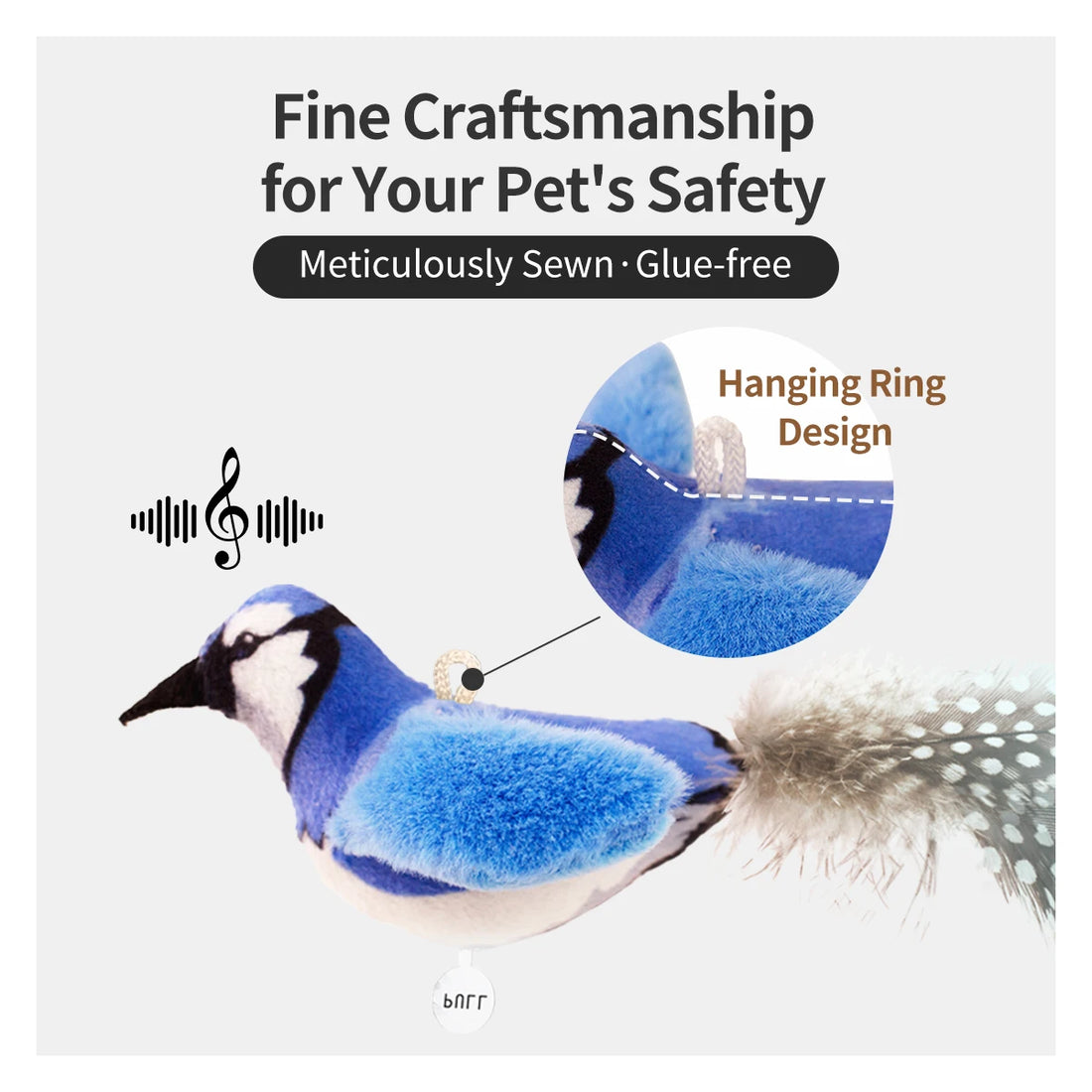 Chirp Bird Interactive Cat Toy with Realistic Sound 🐦🐾