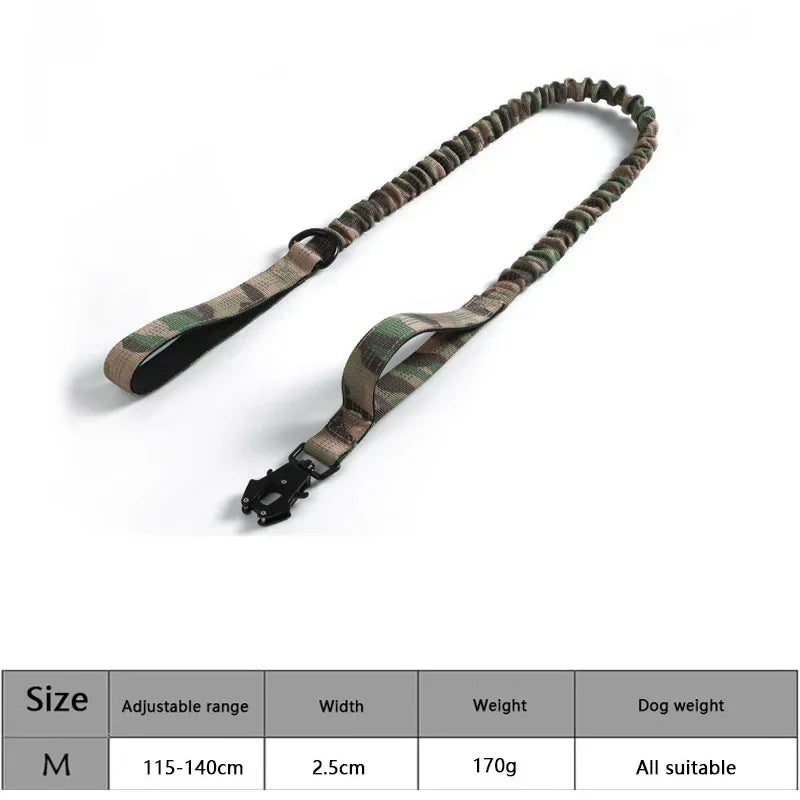 Adjustable Tactical Dog Collar & Traction Rope