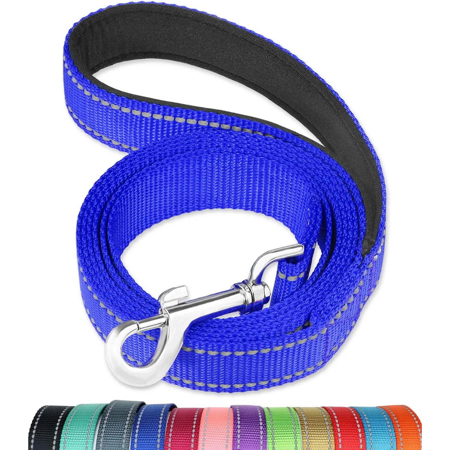Reflective Dog Leash with Soft Padded Handle – High-Visibility Training Lead