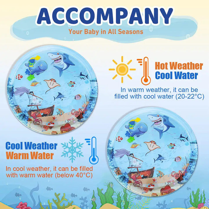 Summer Cooling Pet Water Bed – Inflatable Sensory Play Mat for Dogs & Cats