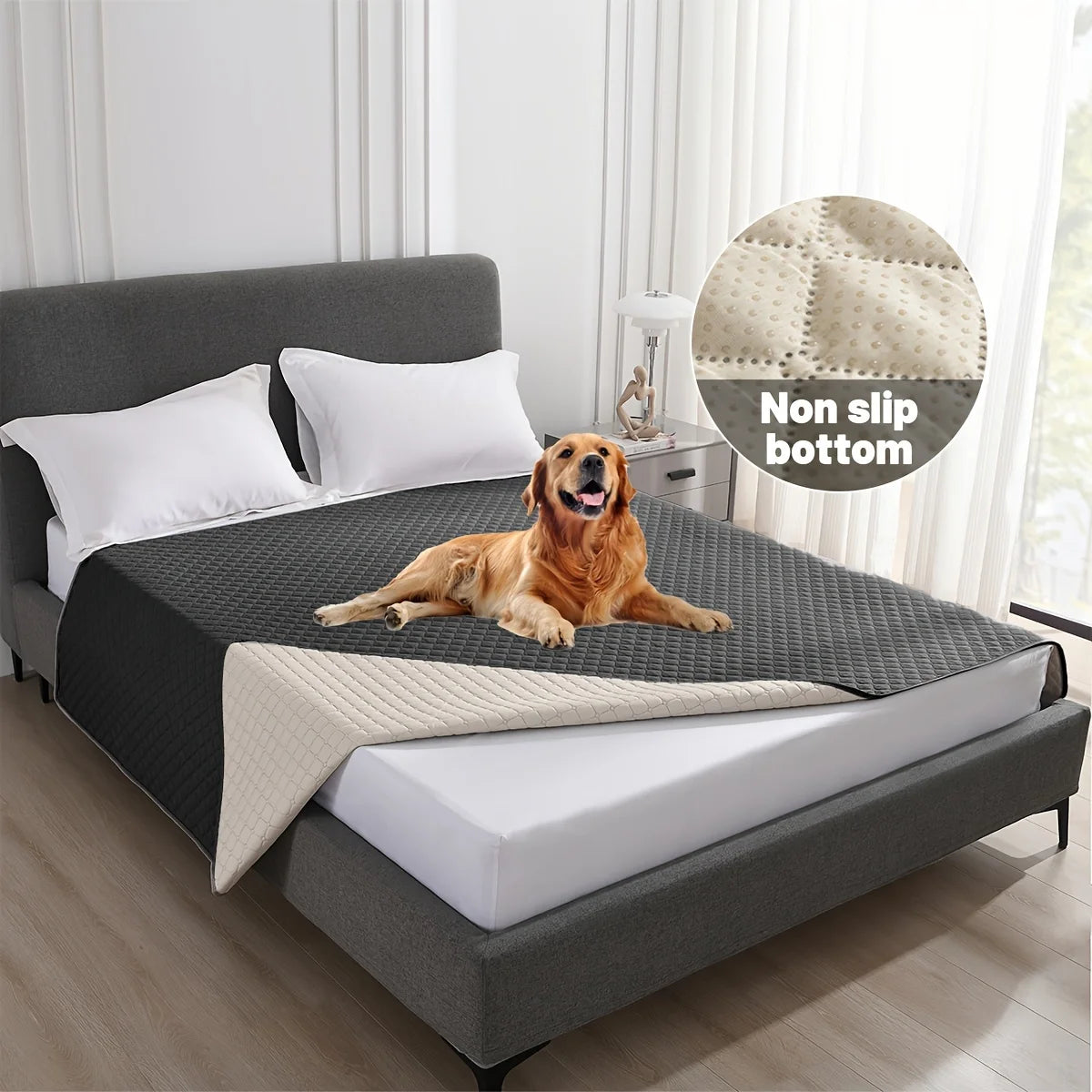 Anti-Leaking & Non-Slip Dog Bed Cover