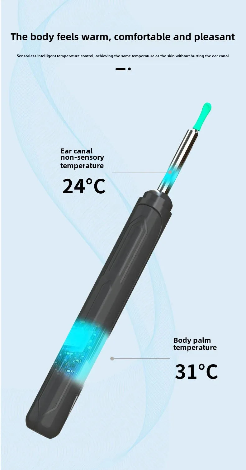 HD Ear Cleaner with Camera – NK3 Otoscope Wax Removal Tool Set with USB-C Charging & Endoscope for Ear Cleaning