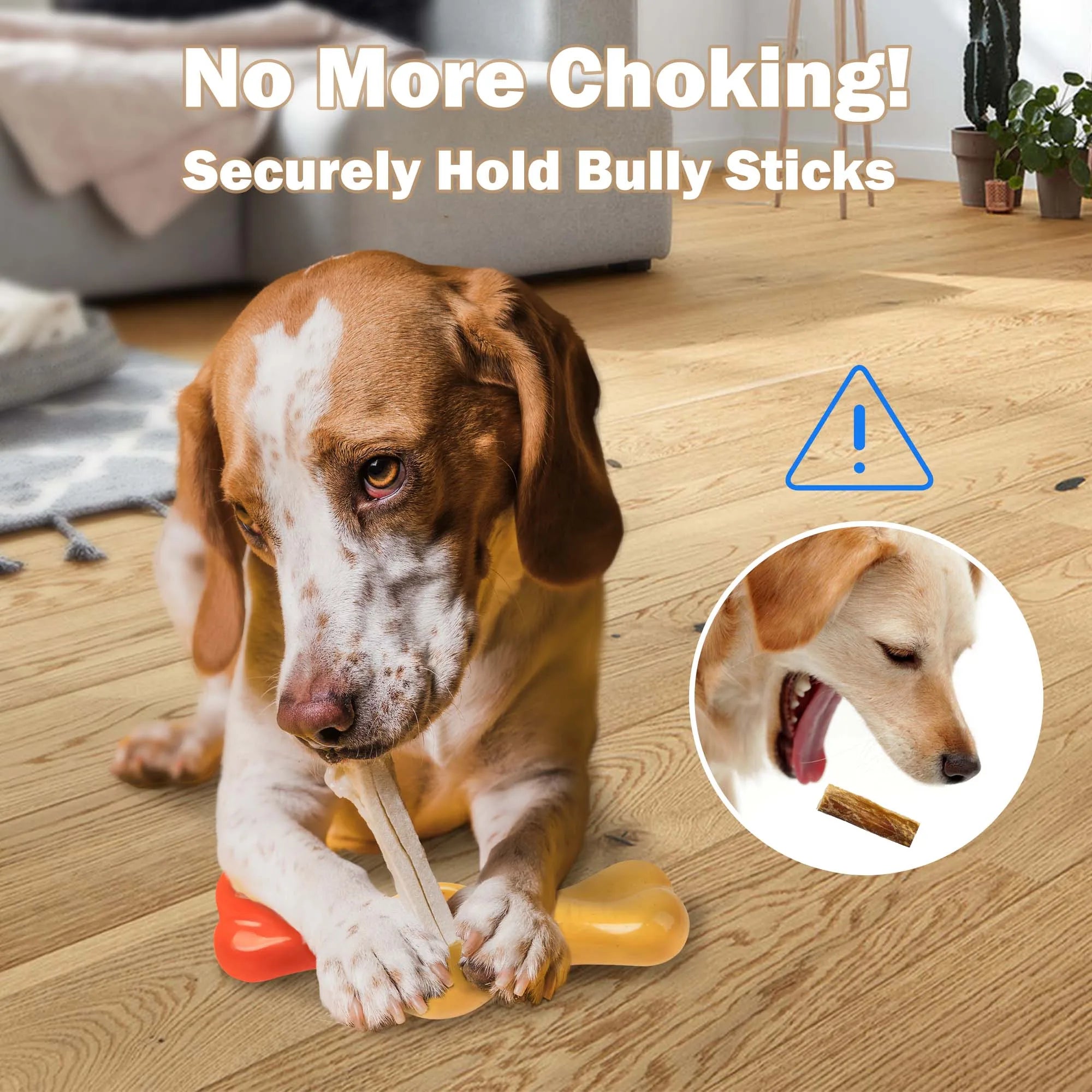 🐶 All For Paws Dog Bully Stick Holder – Chew Safety Device, Anti-Choking & BPA-Free 🦴🛡️