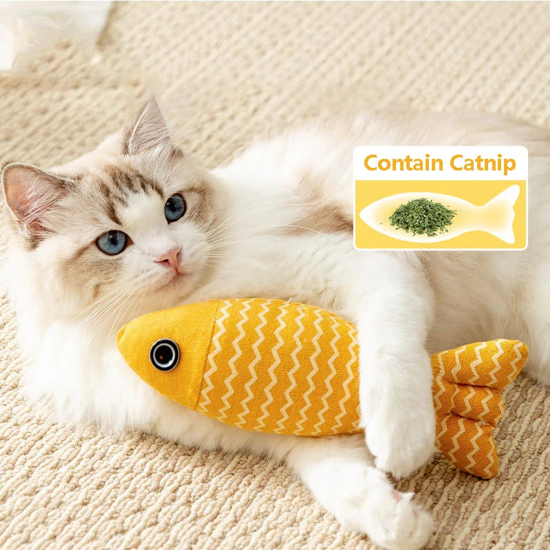 Fish Catnip Kicker Toy – Interactive & Chew-Friendly