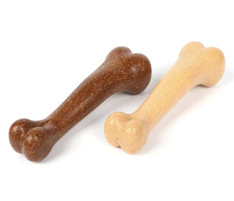 Nearly Indestructible Dog Bone Chew Toy – Natural Non-Toxic Anti-Bite Dental Toy for Small, Medium & Large Dogs