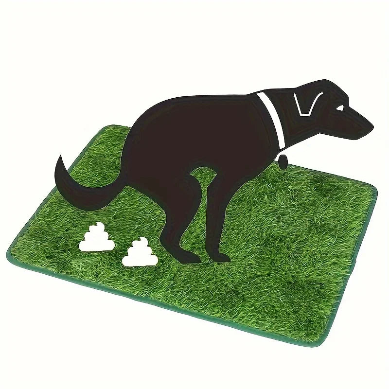 Reusable & Washable Dog Grass Mat – Odor-Control Artificial Turf Pee Pad with Non-Slip Base for Pet Training