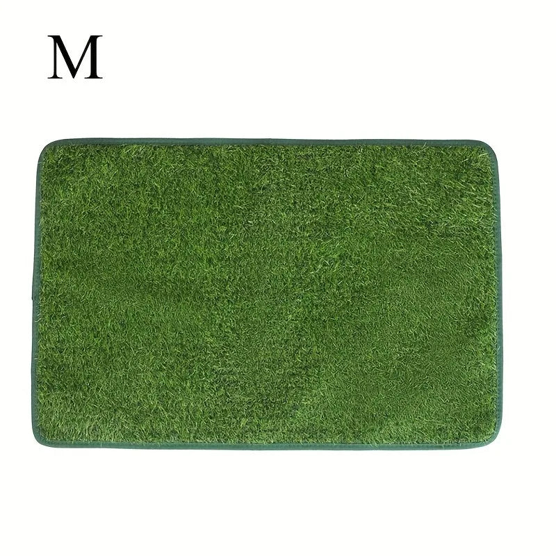 Reusable & Washable Dog Grass Mat – Odor-Control Artificial Turf Pee Pad with Non-Slip Base for Pet Training