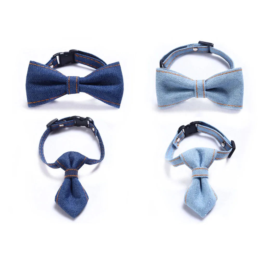 Adjustable Pet Bow Tie – Formal Breakaway Neck Tie Collar for Small Dogs & Cats