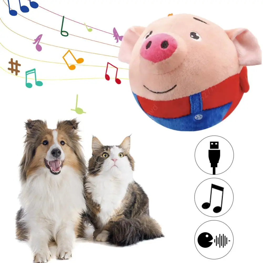 Talking Plush Ball Dog Toy – Interactive Bouncy Play 🧸🐾